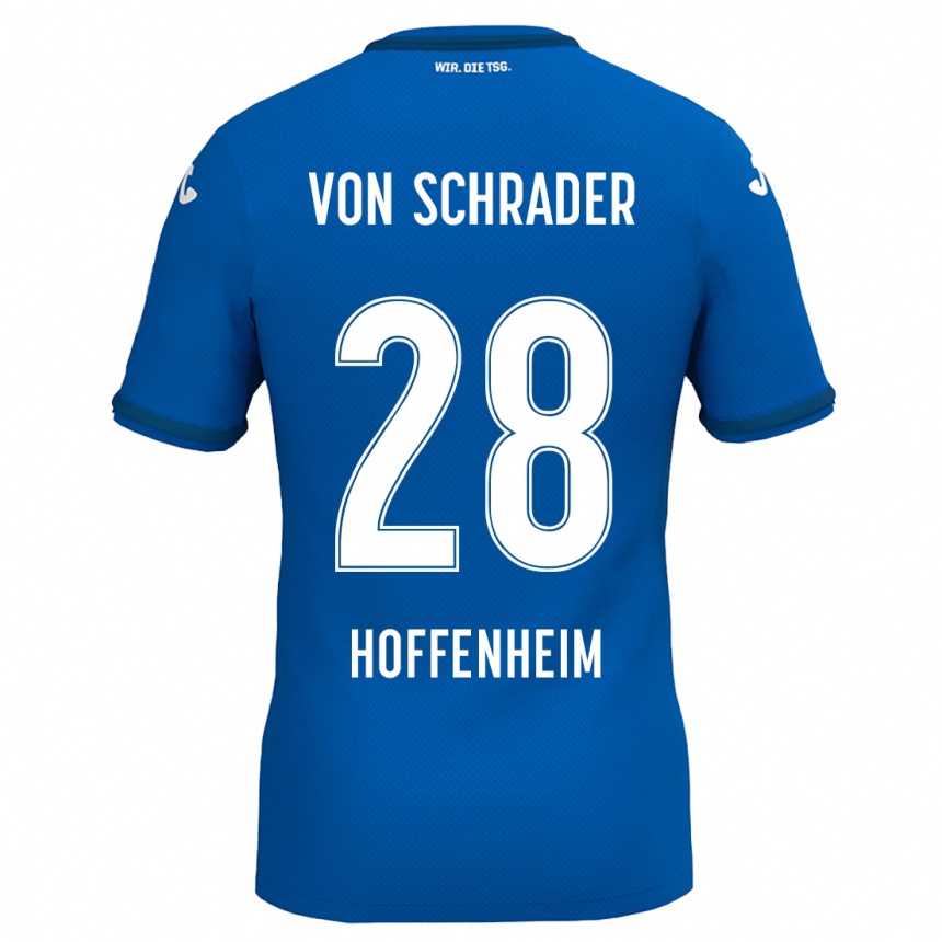 Niño Fútbol Camiseta Lina Von Schrader #28 Azul Real 1ª Equipación 2024/25