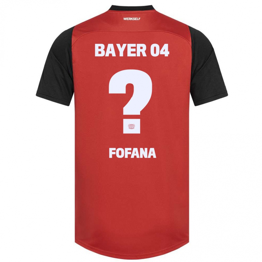 Niño Fútbol Camiseta Sadik Fofana #0 Rojo Negro 1ª Equipación 2024/25