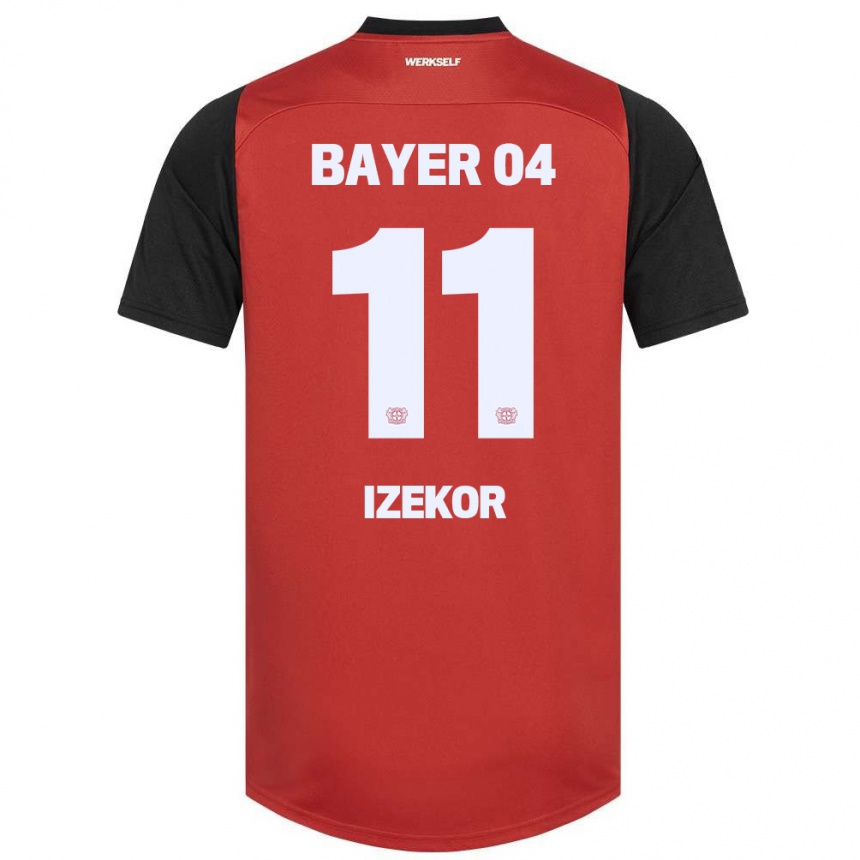 Niño Fútbol Camiseta Ken Izekor #11 Rojo Negro 1ª Equipación 2024/25