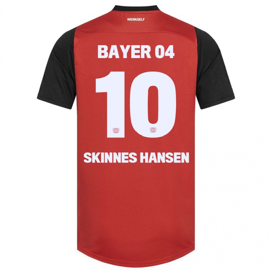 Niño Fútbol Camiseta Synne Skinnes Hansen #10 Rojo Negro 1ª Equipación 2024/25