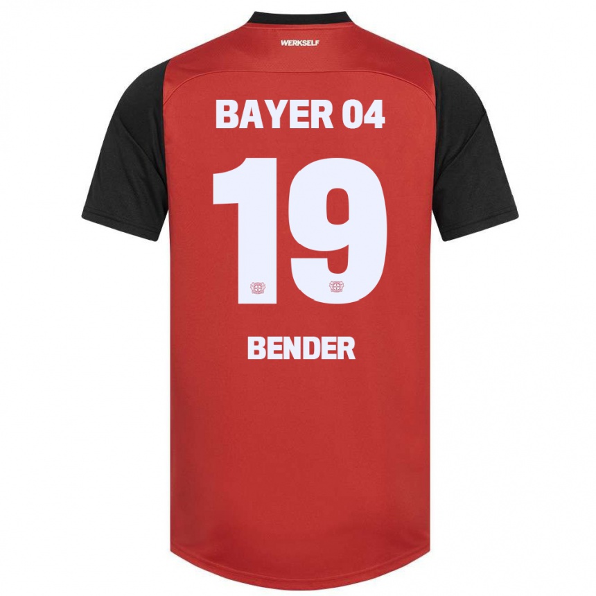 Niño Fútbol Camiseta Loreen Bender #19 Rojo Negro 1ª Equipación 2024/25