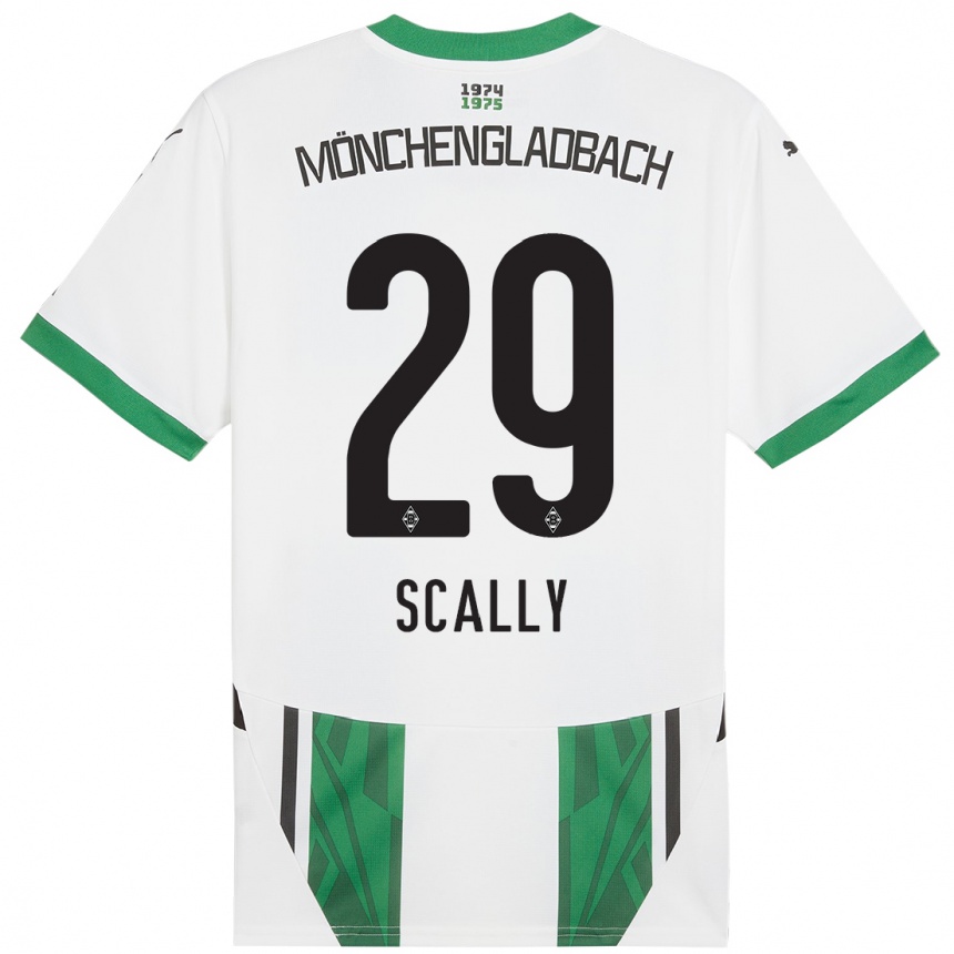 Niño Fútbol Camiseta Joe Scally #29 Blanco Verde 1ª Equipación 2024/25