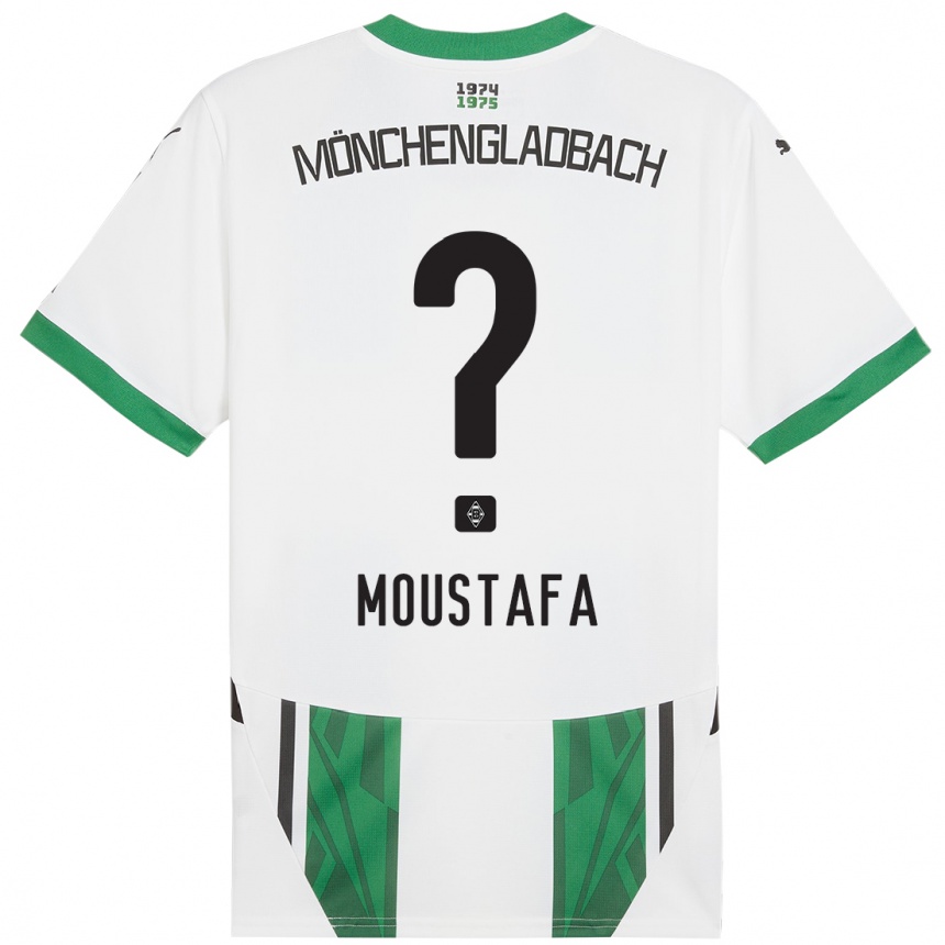 Niño Fútbol Camiseta Seif Ashraf Moustafa #0 Blanco Verde 1ª Equipación 2024/25