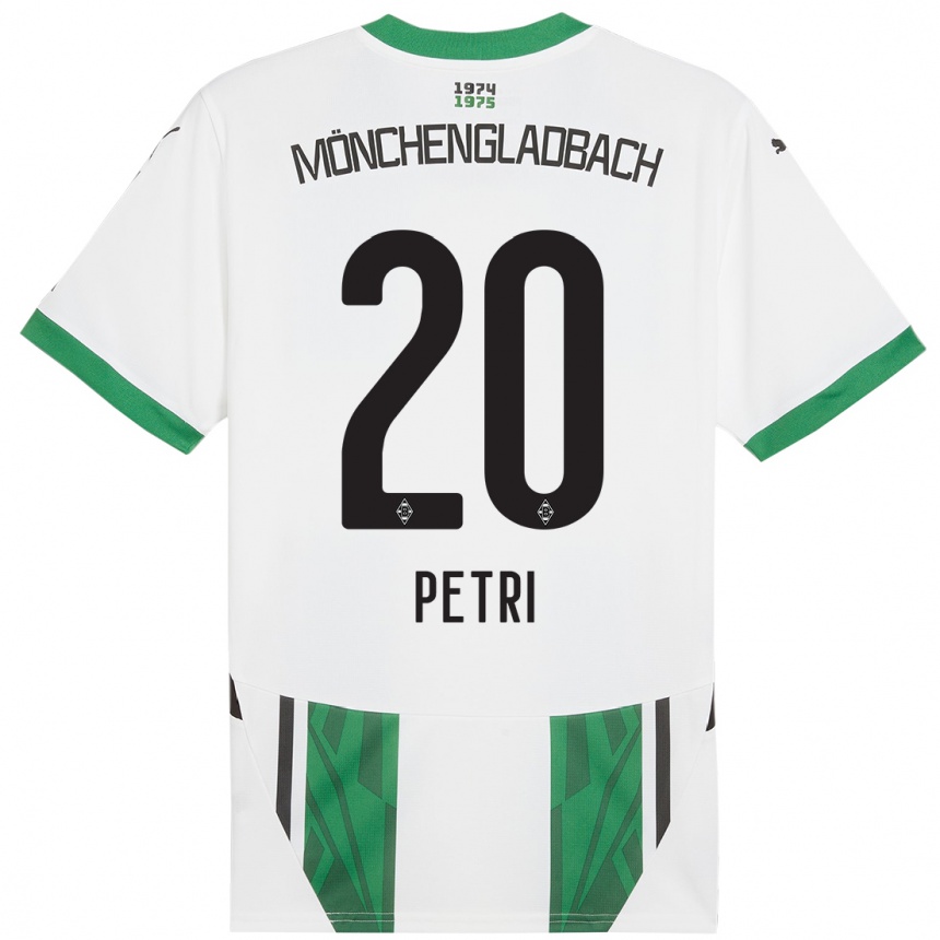 Niño Fútbol Camiseta Paula Petri #20 Blanco Verde 1ª Equipación 2024/25