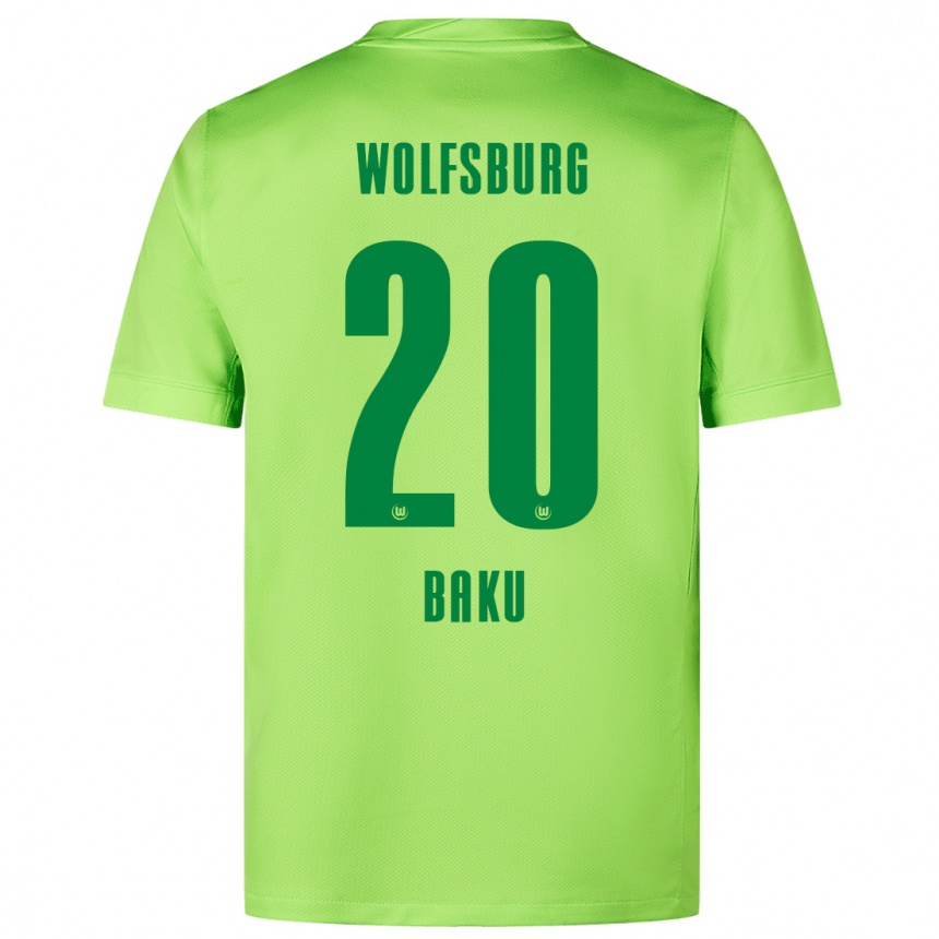 Niño Fútbol Camiseta Ridle Baku #20 Verde Fluorescente 1ª Equipación 2024/25