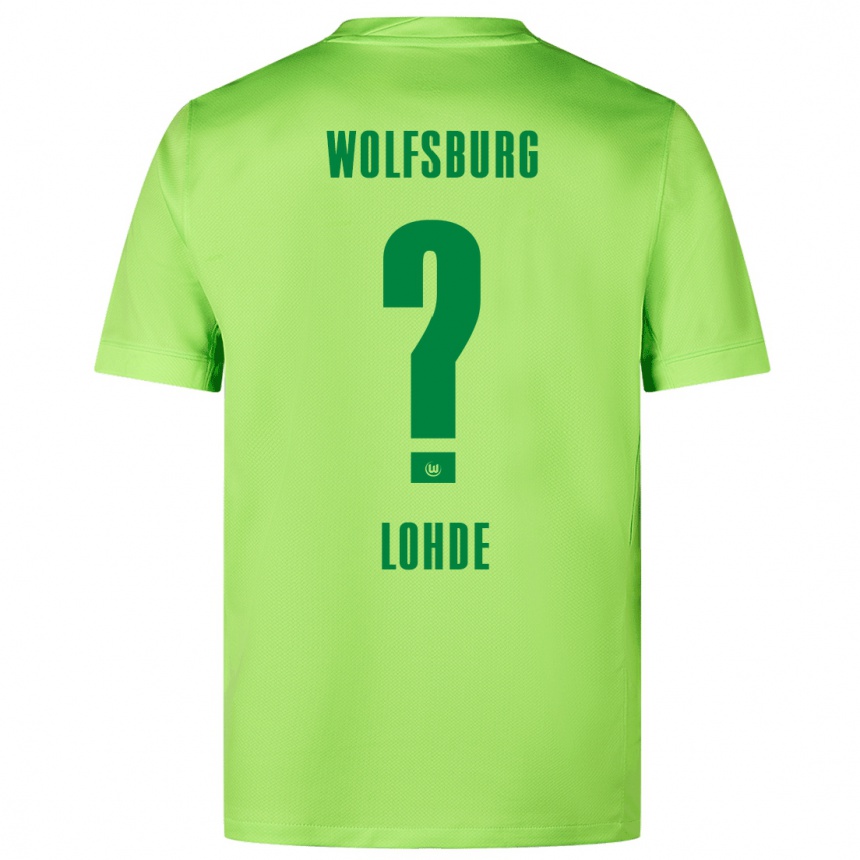 Niño Fútbol Camiseta Sven Lohde #0 Verde Fluorescente 1ª Equipación 2024/25