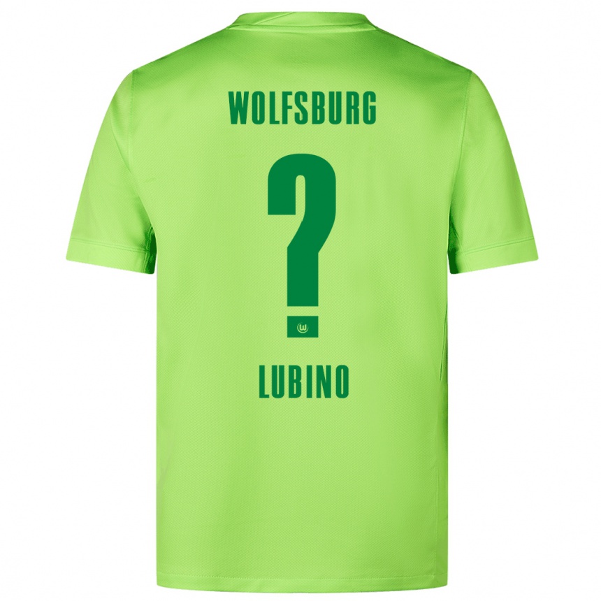 Niño Fútbol Camiseta Francesco Lubino #0 Verde Fluorescente 1ª Equipación 2024/25