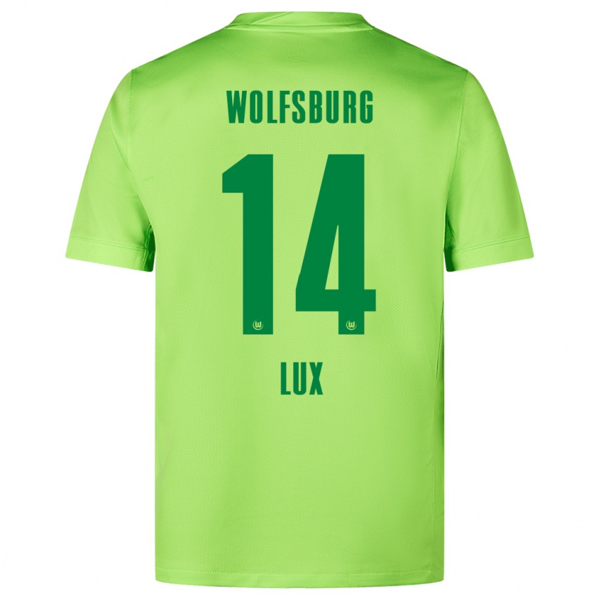 Niño Fútbol Camiseta Finn-Marco Lux #14 Verde Fluorescente 1ª Equipación 2024/25