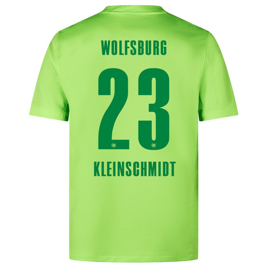 Niño Fútbol Camiseta Max Kleinschmidt #23 Verde Fluorescente 1ª Equipación 2024/25