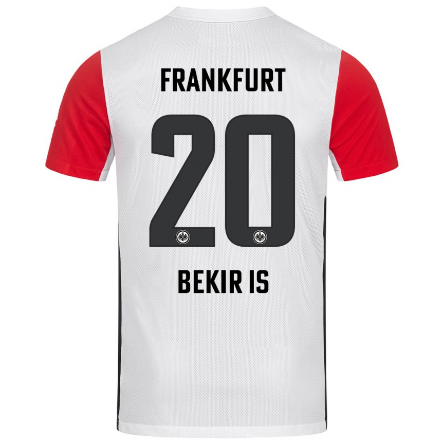 Niño Fútbol Camiseta Eba Bekir Is #20 Blanco Rojo 1ª Equipación 2024/25