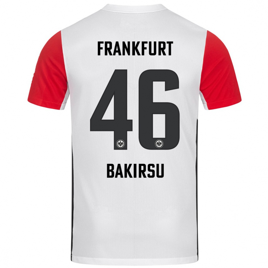 Niño Fútbol Camiseta Hüseyin Bakirsu #46 Blanco Rojo 1ª Equipación 2024/25