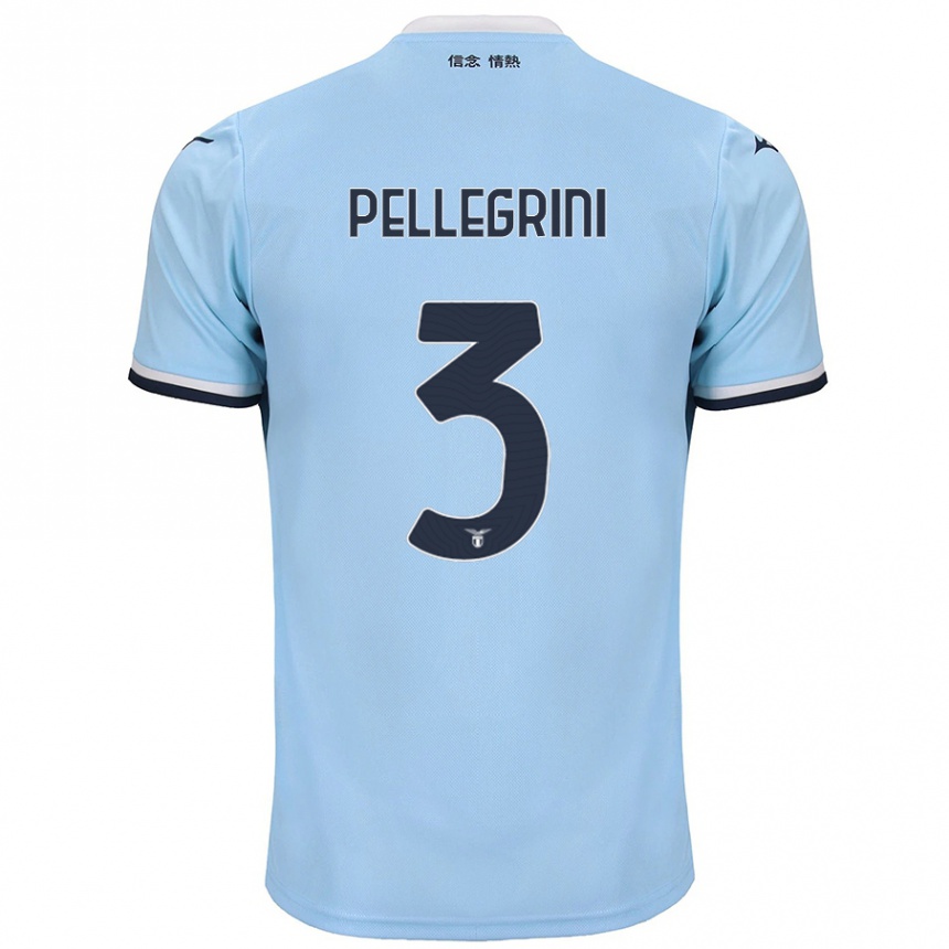 Niño Fútbol Camiseta Luca Pellegrini #3 Azul 1ª Equipación 2024/25