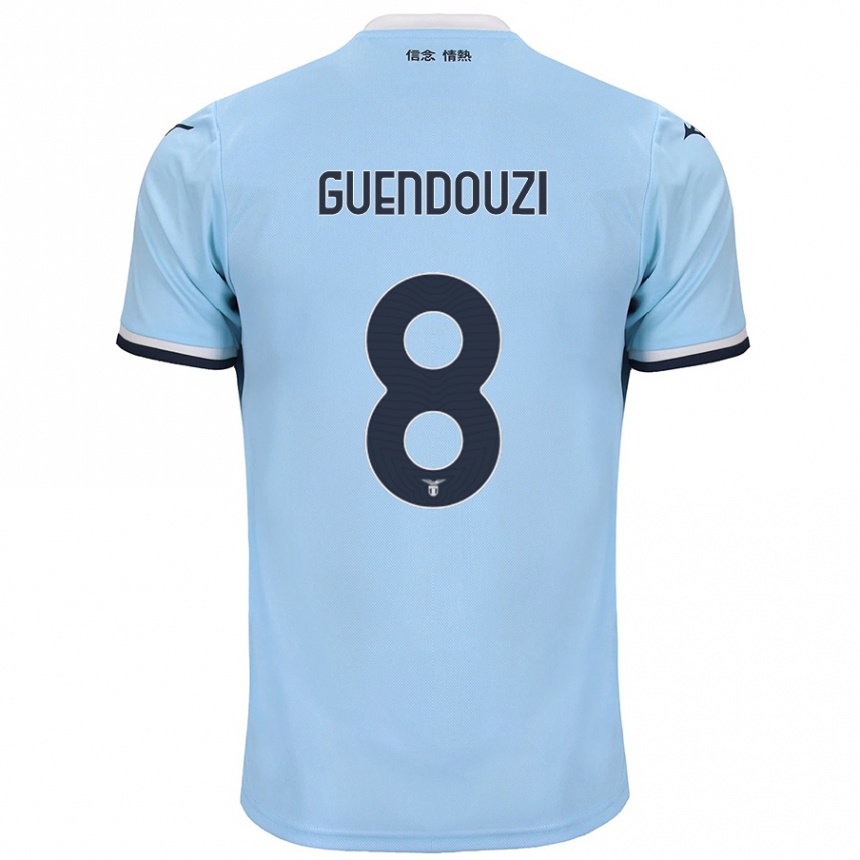 Niño Fútbol Camiseta Matteo Guendouzi #8 Azul 1ª Equipación 2024/25