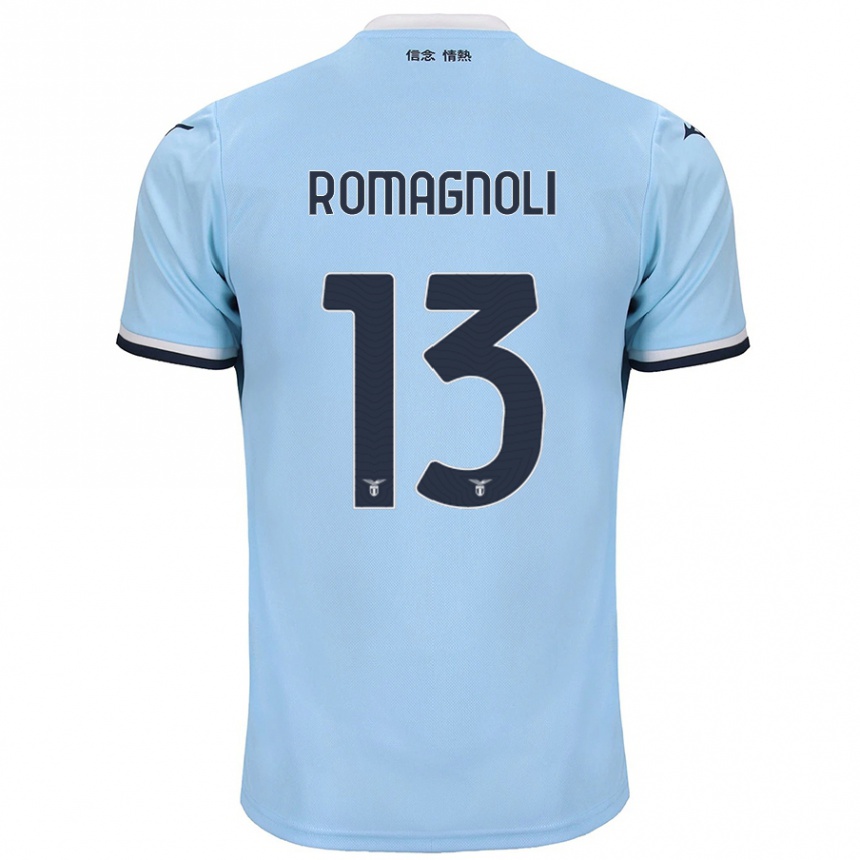 Niño Fútbol Camiseta Alessio Romagnoli #13 Azul 1ª Equipación 2024/25