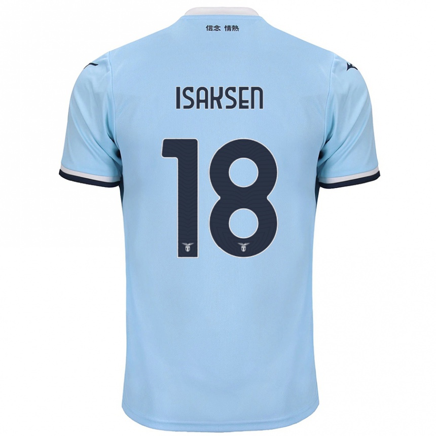 Niño Fútbol Camiseta Gustav Isaksen #18 Azul 1ª Equipación 2024/25