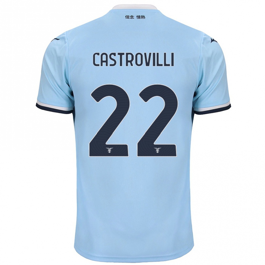 Niño Fútbol Camiseta Gaetano Castrovilli #22 Azul 1ª Equipación 2024/25