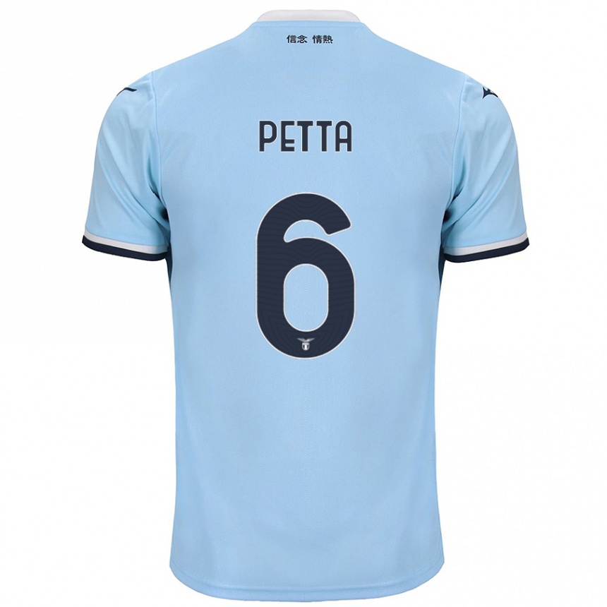 Niño Fútbol Camiseta Andrea Petta #6 Azul 1ª Equipación 2024/25