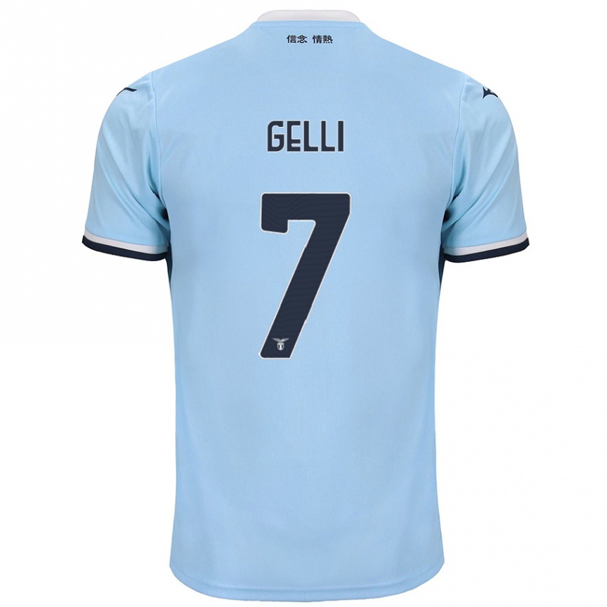 Niño Fútbol Camiseta Valerio Gelli #7 Azul 1ª Equipación 2024/25