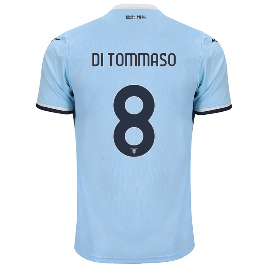 Niño Fútbol Camiseta Leonardo Di Tommaso #8 Azul 1ª Equipación 2024/25