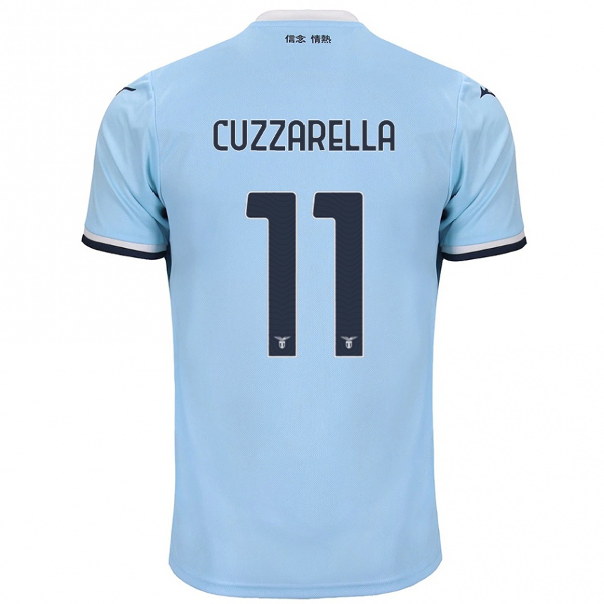 Niño Fútbol Camiseta Cristian Cuzzarella #11 Azul 1ª Equipación 2024/25