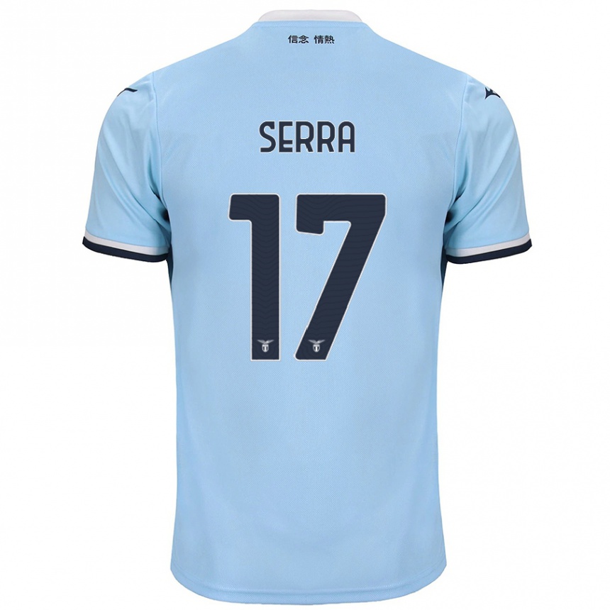 Niño Fútbol Camiseta Federico Serra #17 Azul 1ª Equipación 2024/25