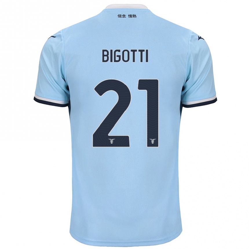 Niño Fútbol Camiseta Massimo Bigotti #21 Azul 1ª Equipación 2024/25