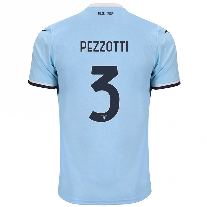 Niño Fútbol Camiseta Arianna Pezzotti #3 Azul 1ª Equipación 2024/25