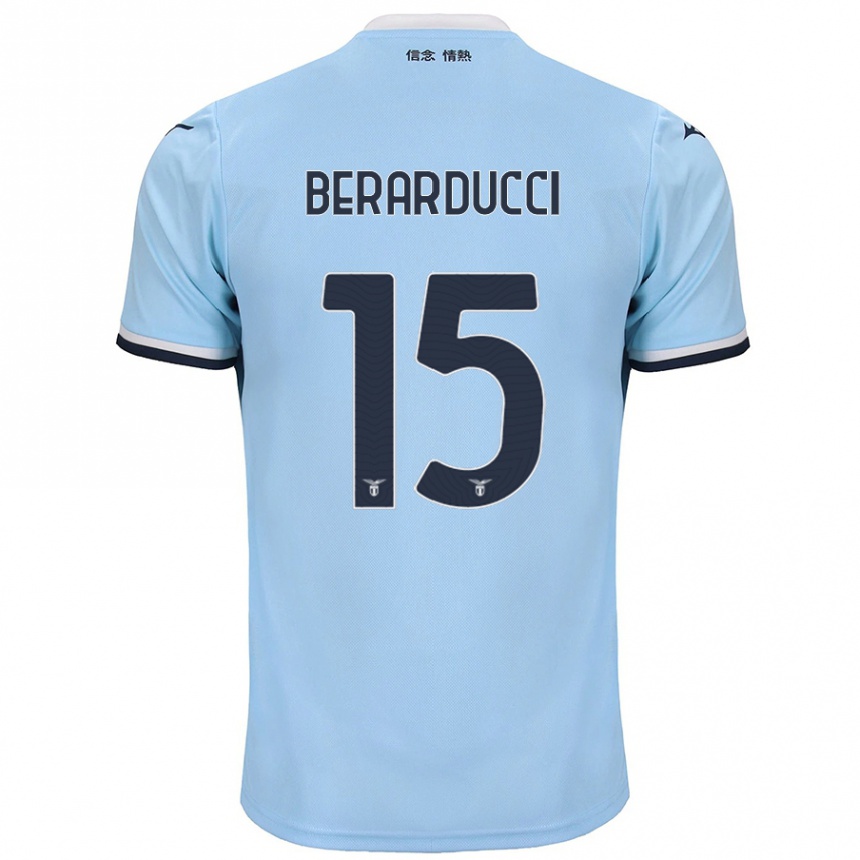 Niño Fútbol Camiseta Martina Berarducci #15 Azul 1ª Equipación 2024/25