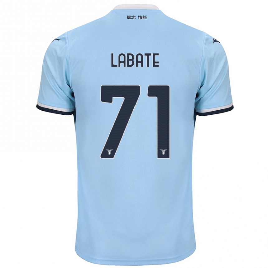 Niño Fútbol Camiseta Camilla Labate #71 Azul 1ª Equipación 2024/25