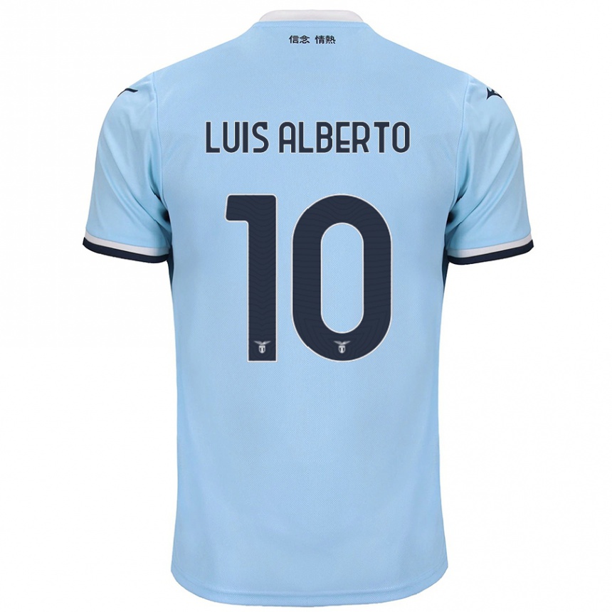 Niño Fútbol Camiseta Luis Alberto #10 Azul 1ª Equipación 2024/25