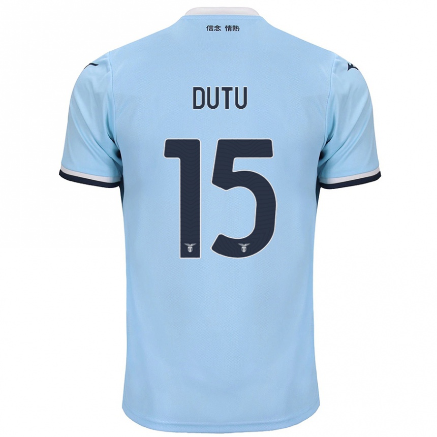 Niño Fútbol Camiseta Matteo Dutu #15 Azul 1ª Equipación 2024/25