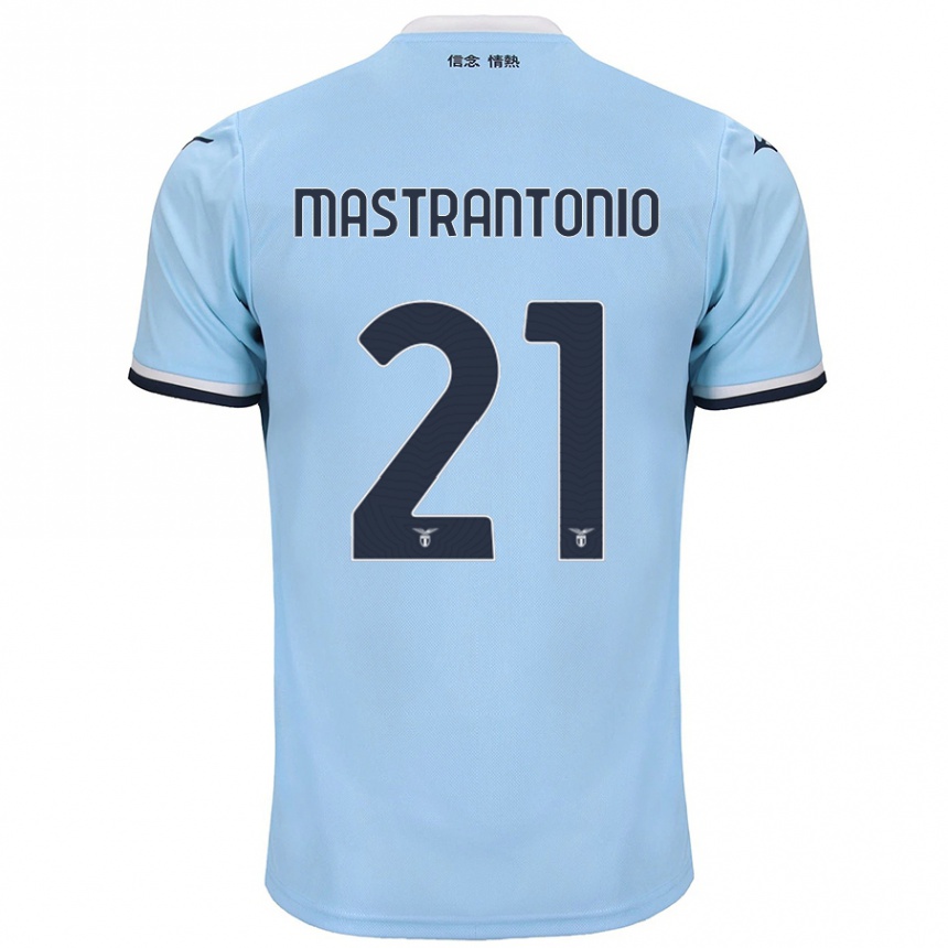 Niño Fútbol Camiseta Ella Mastrantonio #21 Azul 1ª Equipación 2024/25