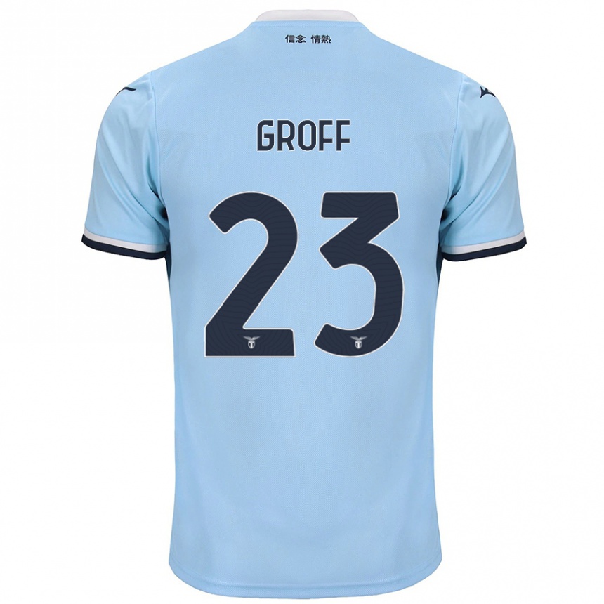 Niño Fútbol Camiseta Chiara Groff #23 Azul 1ª Equipación 2024/25