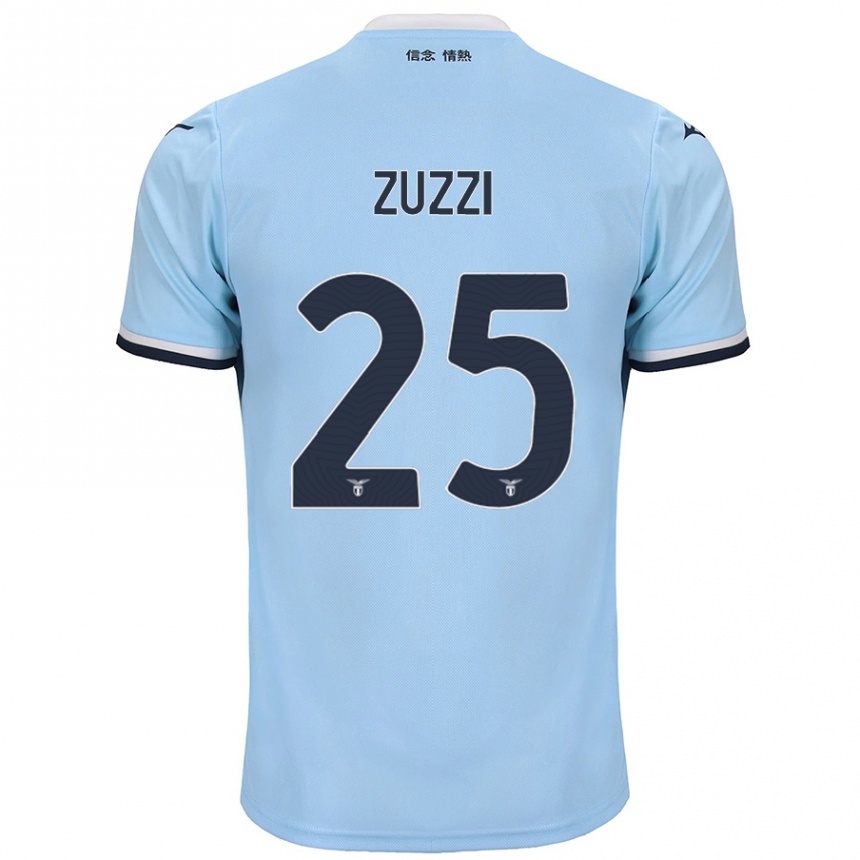 Niño Fútbol Camiseta Giorgia Zuzzi #25 Azul 1ª Equipación 2024/25