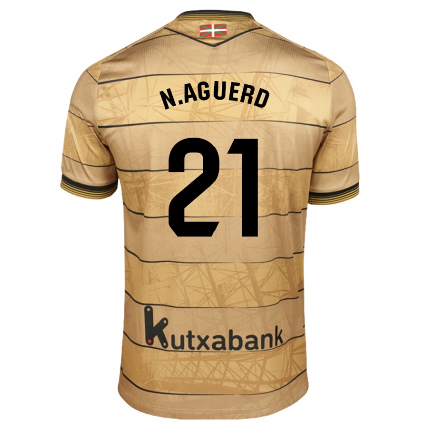 Niño Fútbol Camiseta Nayef Aguerd #21 Negro Blanco 2ª Equipación 2024/25