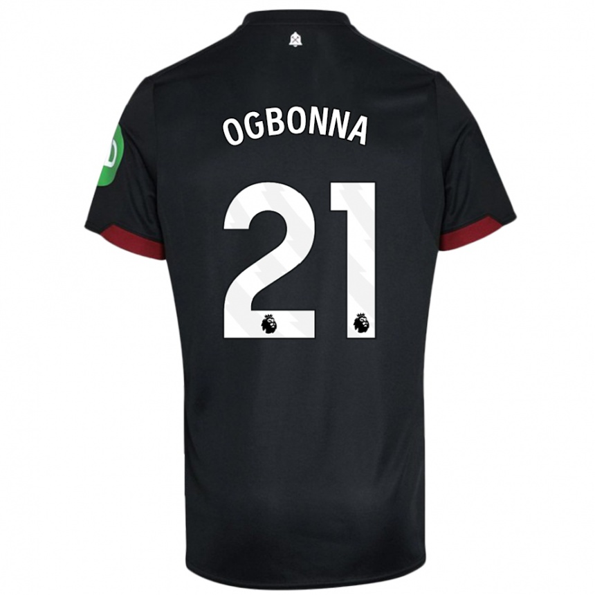 Niño Fútbol Camiseta Angelo Ogbonna #21 Negro Blanco 2ª Equipación 2024/25