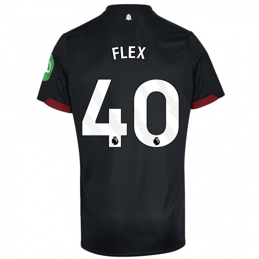 Niño Fútbol Camiseta Armstrong Oko Flex #40 Negro Blanco 2ª Equipación 2024/25