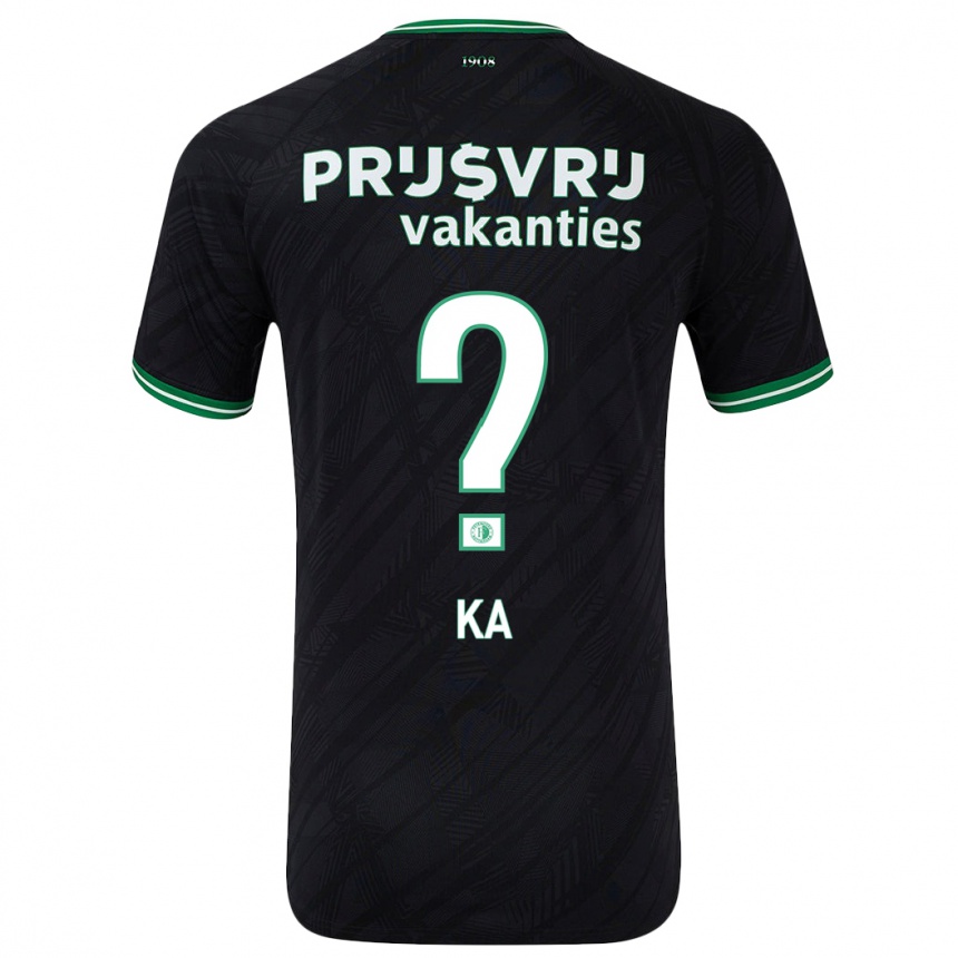 Niño Fútbol Camiseta Ismail Ka #0 Negro Verde 2ª Equipación 2024/25