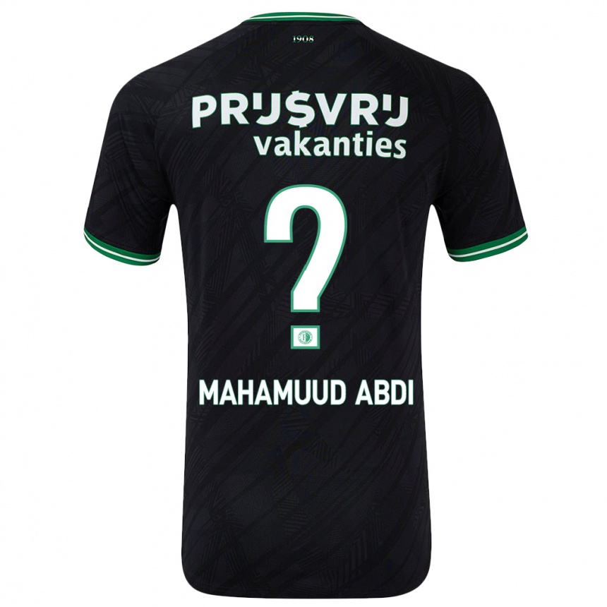 Niño Fútbol Camiseta Nuuradiin Mahamuud Abdi #0 Negro Verde 2ª Equipación 2024/25