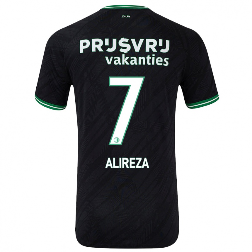 Niño Fútbol Camiseta Alireza Jahanbakhsh #7 Negro Verde 2ª Equipación 2024/25