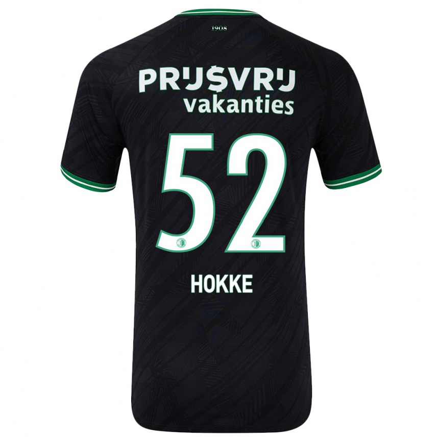 Niño Fútbol Camiseta Milan Hokke #52 Negro Verde 2ª Equipación 2024/25