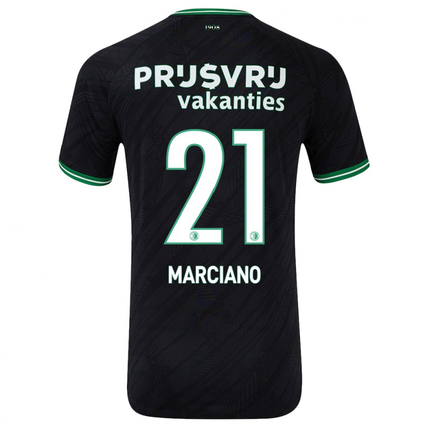 Niño Fútbol Camiseta Ofir Marciano #21 Negro Verde 2ª Equipación 2024/25