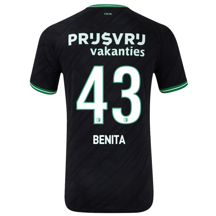 Niño Fútbol Camiseta Mimeirhel Benita #43 Negro Verde 2ª Equipación 2024/25