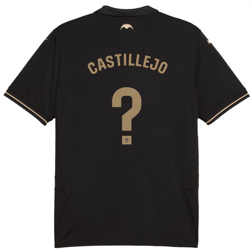 Niño Fútbol Camiseta Samu Castillejo #0 Negro 2ª Equipación 2024/25