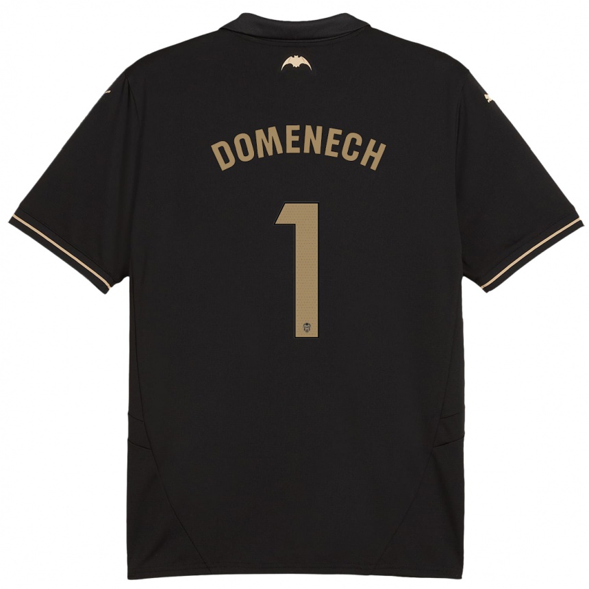 Niño Fútbol Camiseta Jaume Doménech #1 Negro 2ª Equipación 2024/25