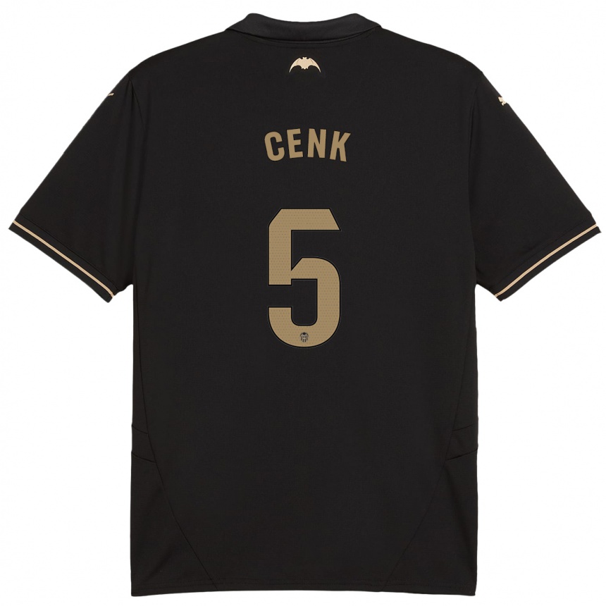 Niño Fútbol Camiseta Cenk Ozkacar #5 Negro 2ª Equipación 2024/25