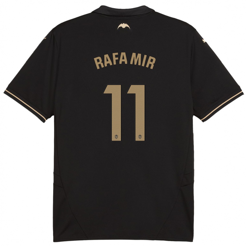 Niño Fútbol Camiseta Rafa Mir #11 Negro 2ª Equipación 2024/25