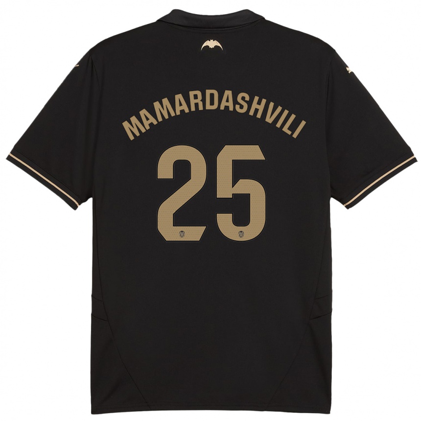 Niño Fútbol Camiseta Giorgi Mamardashvili #25 Negro 2ª Equipación 2024/25