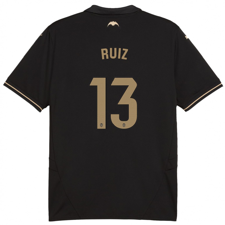 Niño Fútbol Camiseta Nil Ruiz #13 Negro 2ª Equipación 2024/25