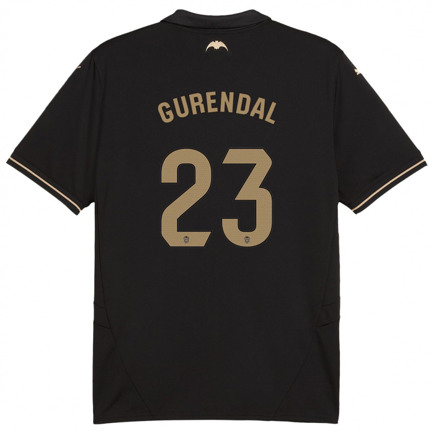 Niño Fútbol Camiseta Alexander Gurendal #23 Negro 2ª Equipación 2024/25